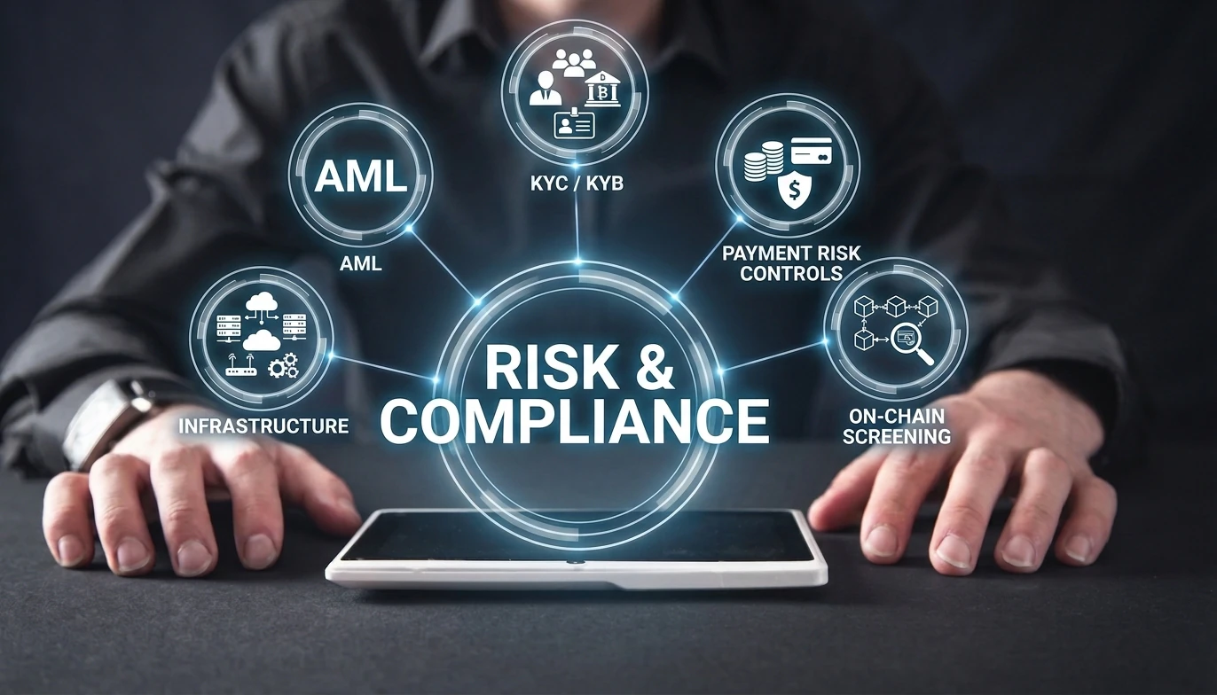 Wanel 风险与合规体系,涵盖 AML、KYC/KYB、支付风控、链上筛查与基础设施安全